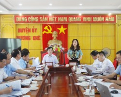 Đồng chí Nguyễn Thị Mai Thủy - Tỉnh ủy viên, Chủ tịch Hội Nông dân tỉnh phát biểu