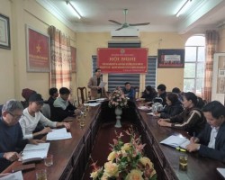 Đồng chí Nguyễn Thanh Phương – Chủ tịch Hội Nông dân xã triển khai các nội dung