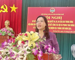 Hội Nông dân huyện Hương Khê tổ Hội nghị sơ kết 5 năm thực hiện Nghị quyết 04, 05, 06