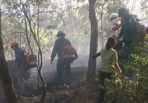 Vụ cháy rừng tại Rú Đỏ huyện Can Lộc ngày 28/6/2021