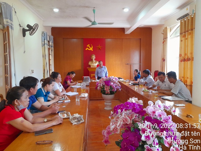 Hội Nông dân huyện Hương Sơn kiểm tra công tác Hội và phong trào nông dân tại Sơn Kim 2