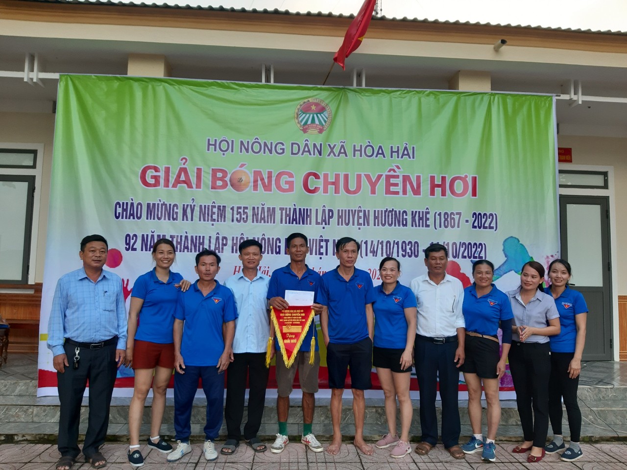 HND xã Hòa Hải tổ chức thành công giải bóng chuyền nông dân năm 2022