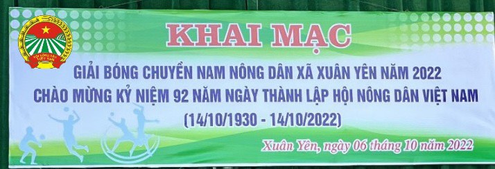Hội Nông dân xã Xuân Yên tổ chức sôi nổi giải bóng chuyền Nam Nông dân chào mừng kỷ niệm 92 năm Ngày thành lập Hội Nông dân Việt Nam(14/10/1930-14/10/2022)