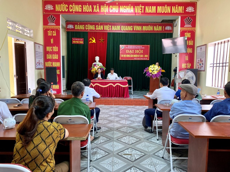 Chi hội Phúc Thuận, xã Thuận Lộc, thị xã Hồng Lĩnh tổ chức đại hội