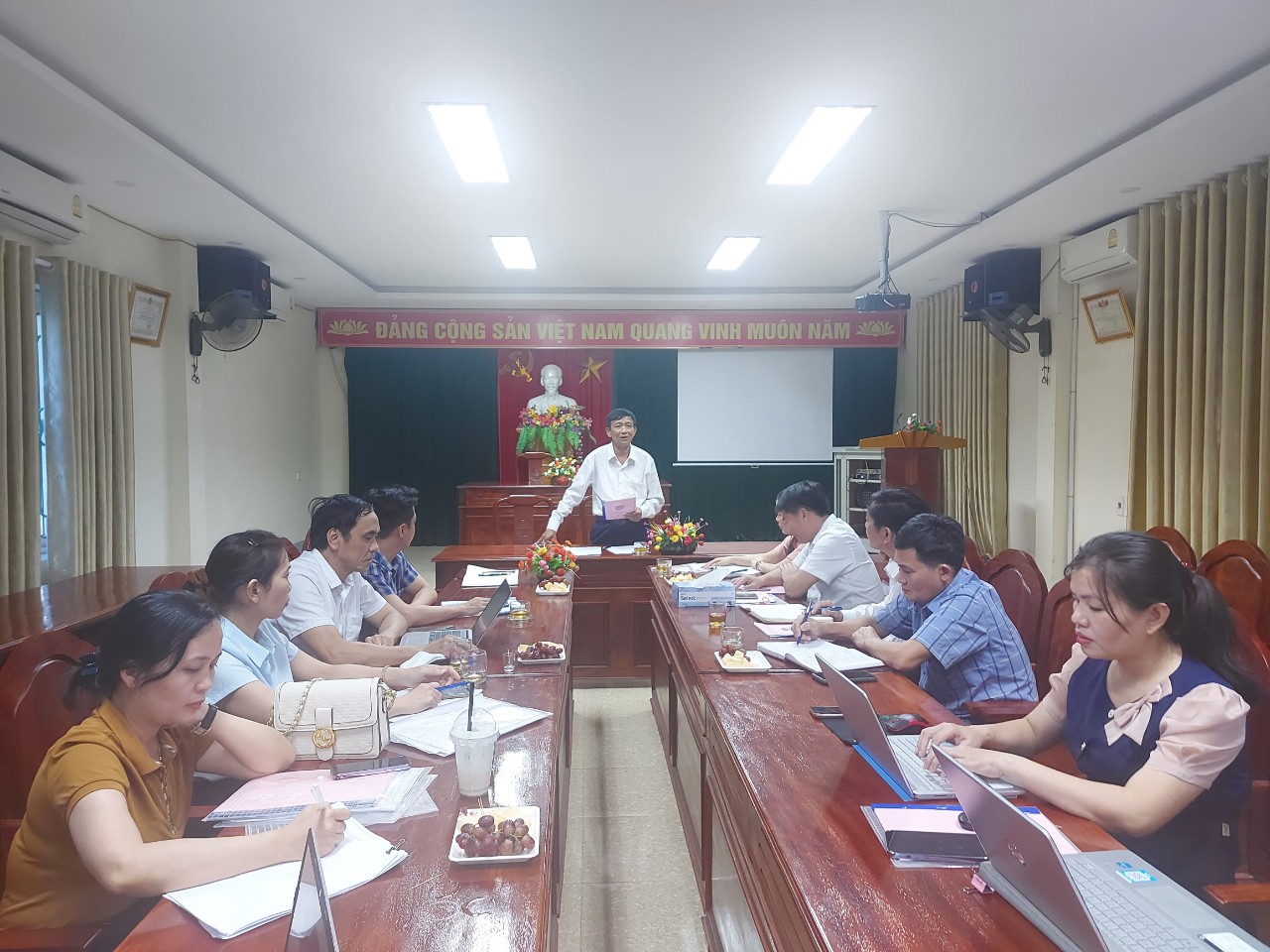 Đồng chí Trần Trung Thành – Phó Chủ tịch Thường trực Hội Nông dân tỉnh kết luận kiểm tra