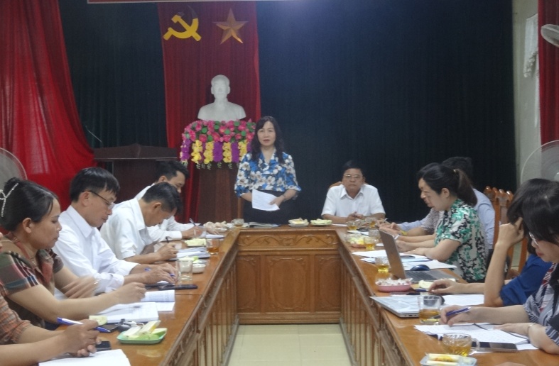 Đồng chí Nguyễn Thị Mai Thủy – Chủ tịch Hội Nông dân tỉnh phát biểu