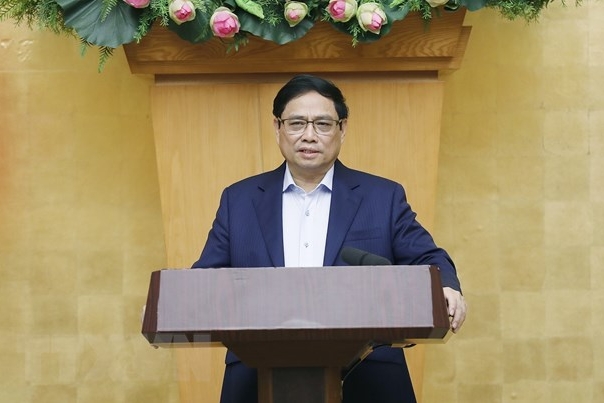 Thủ tướng Phạm Minh Chính chủ trì Phiên họp Chính phủ thường kỳ tháng 11/2022. (Ảnh: Dương Giang/TTXVN)