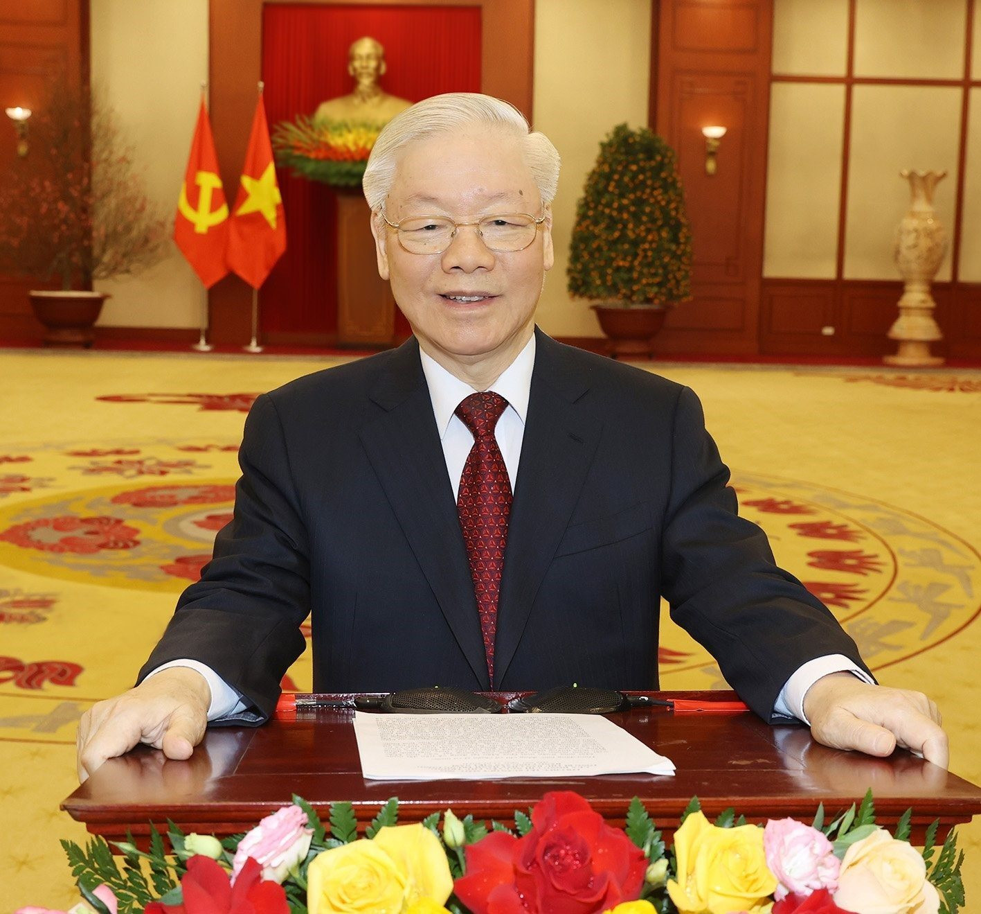 Tổng Bí thư Ban chấp hành Trung ương Đảng Cộng sản Việt Nam Nguyễn Phú Trọng gửi lời chúc năm mới Quý Mão 2023