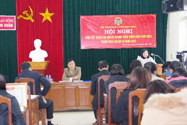 Hội Nông dân huyện Nghi Xuân tổ chức tổng kết công tác Hội và phong trào nông dân năm 2022