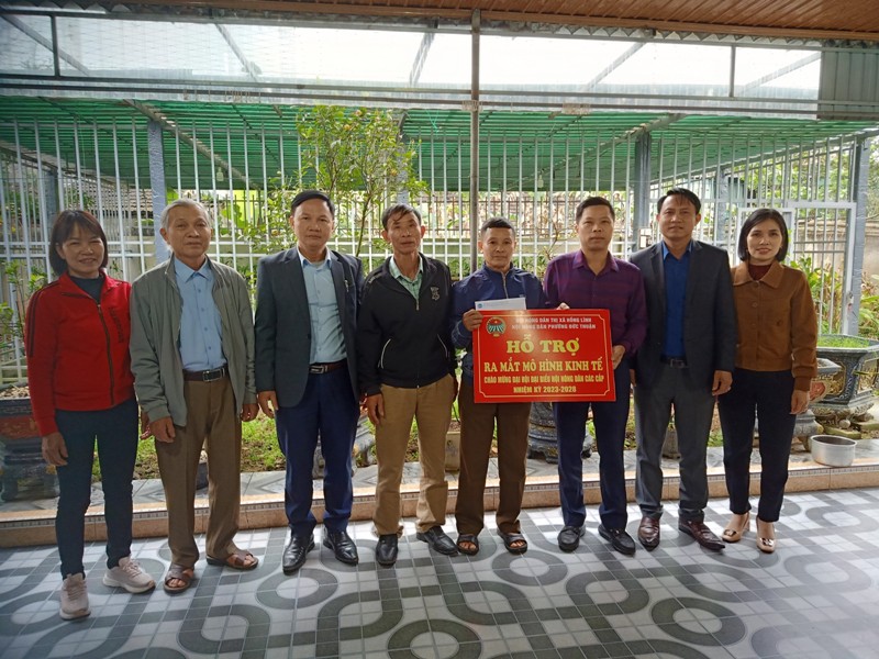 Hội Nông dân phường Đức Thuận, thị xã Hồng Lĩnh hỗ trợ phát triển mô hình kinh tế
