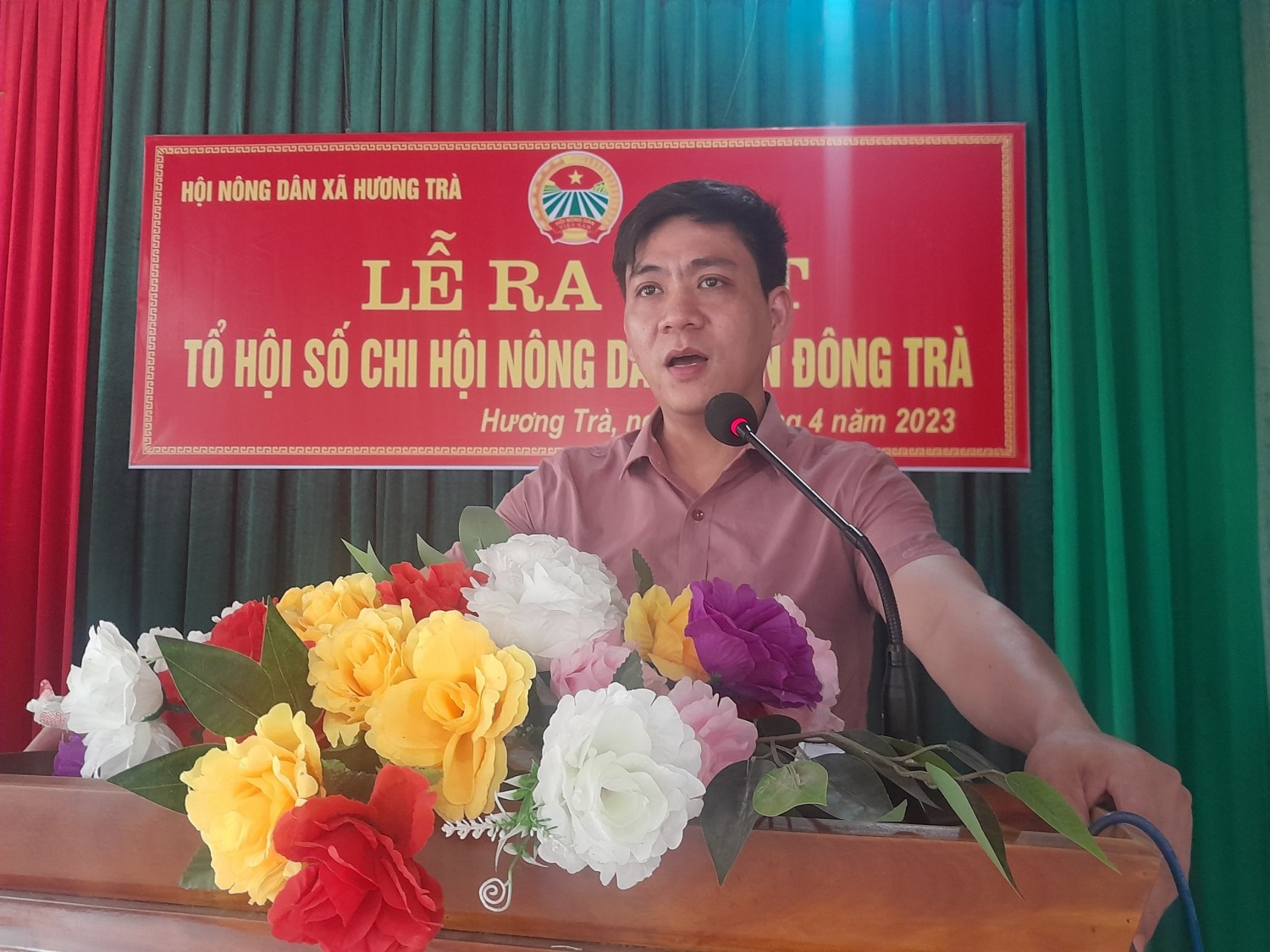 ĐC Lê Trọng Dũng HUV, Bí thư Đảng ủy phát biểu tại buổi lễ