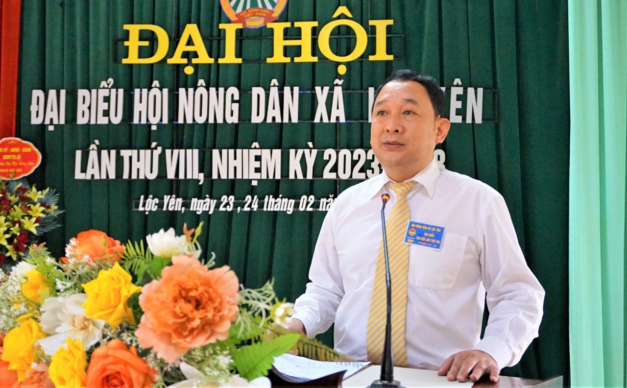 Đc Võ Viết Minh Châu HUV, Chủ tịch HND huyện phát biểu chỉ đạo ĐH