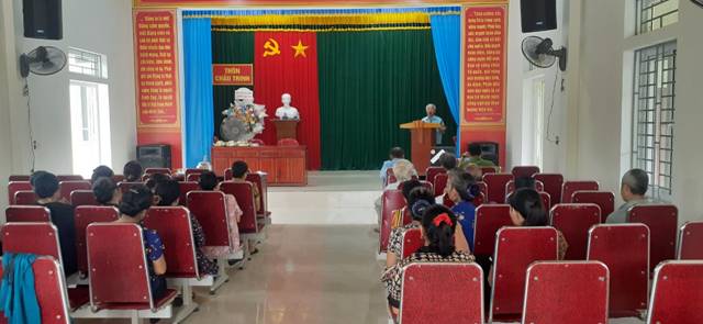 Hình ảnh: Chi hội Nông dân thôn Châu Trinh tổ chức sơ kết quý 1