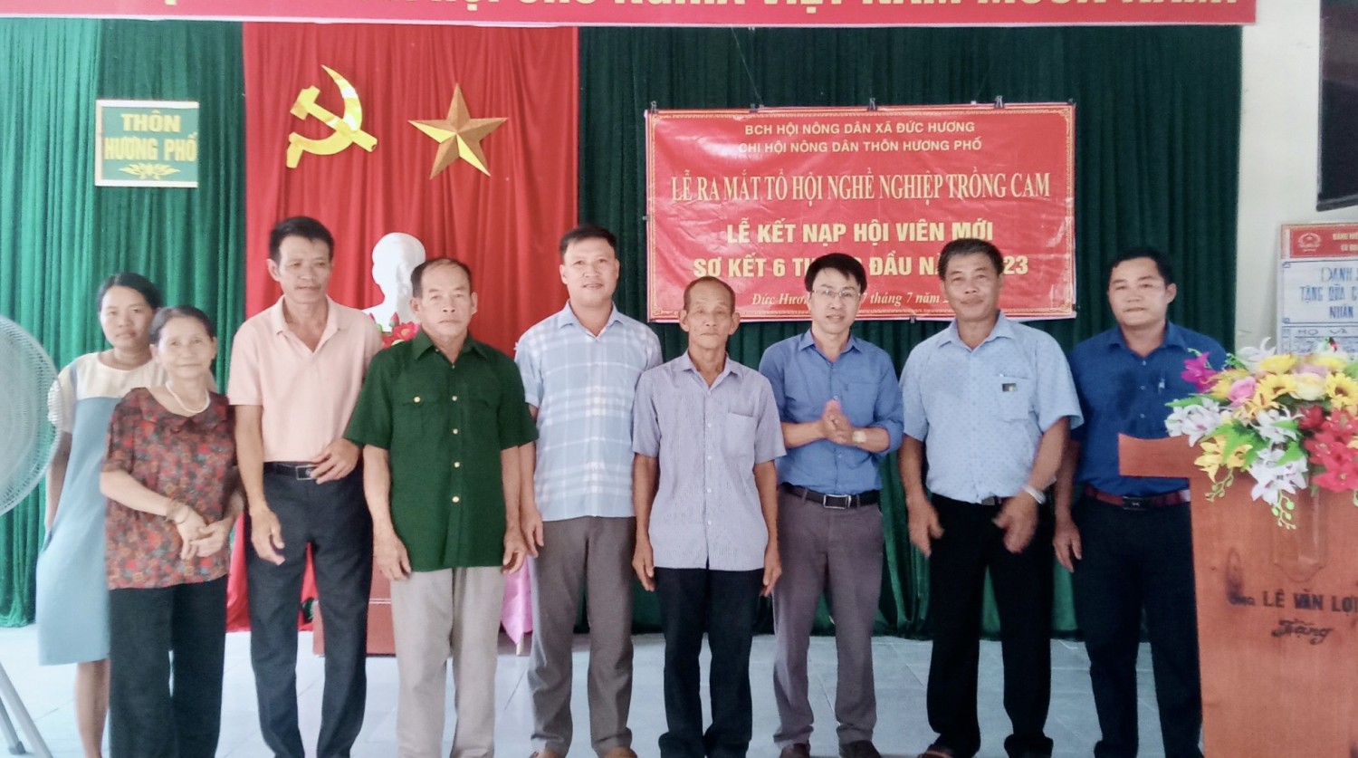 Hội Nông dân huyện Vũ Quang ra mắt Tổ hội nông dân nghề nghiệp
