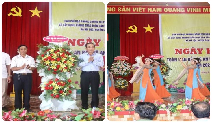 Nhân dân thôn Đại Đồng phấn khởi tham gia ngày hội toàn dân bảo vệ an ninh Tổ quốc 