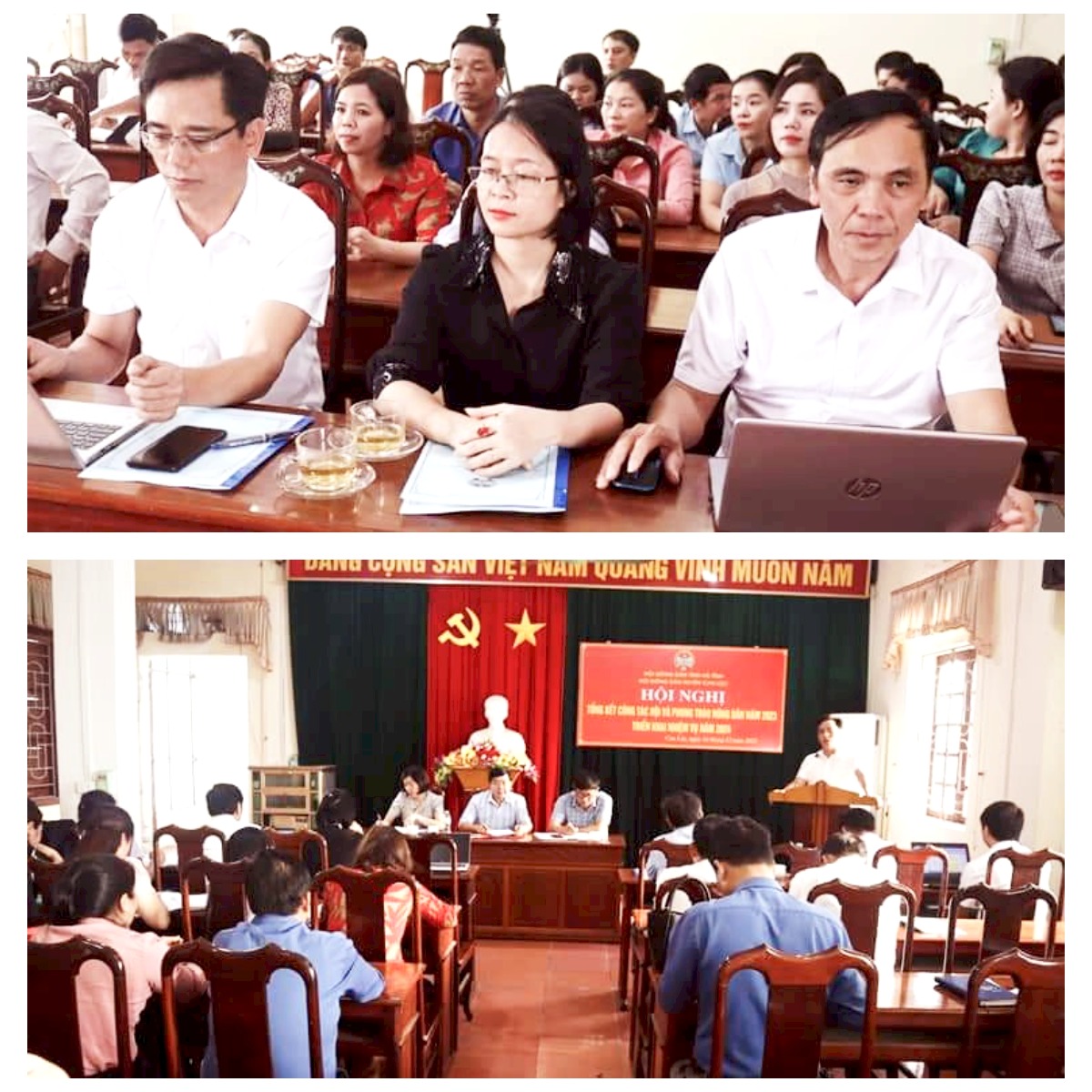 Hội Nông dân huyện Can Lộc tổ chức Hội nghị Tổng kết công tác Hội và phong trào nông dân năm 2023, triển khai nhiệm vụ trọng tâm năm 2024