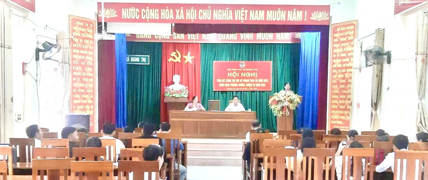 Hội Nông dân xã Quang Thọ tổng kết hoạt động năm 2023