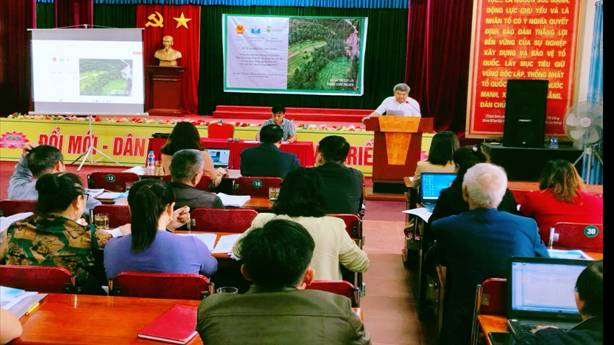 Hội Nông dân xã Sơn Kim 1 phối hợp với Viện Nghiên cứu sinh thái chính sách xã hội tổ chức tập huấn
