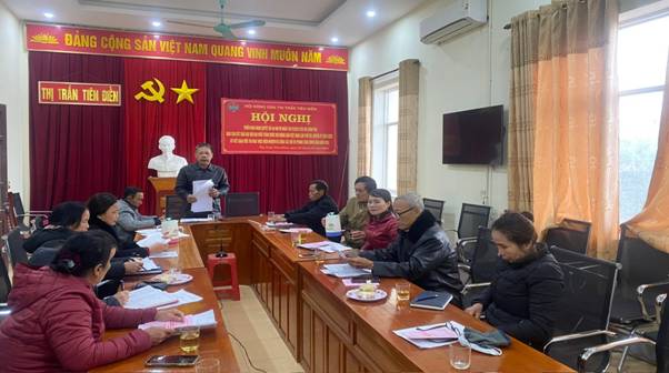 Hội Nông dân thị trấn Tiên Điền tổ chức Hội nghị triển khai Nghị quyết 46 của Bộ Chính trị, báo cáo kết quả Đại hội VIII