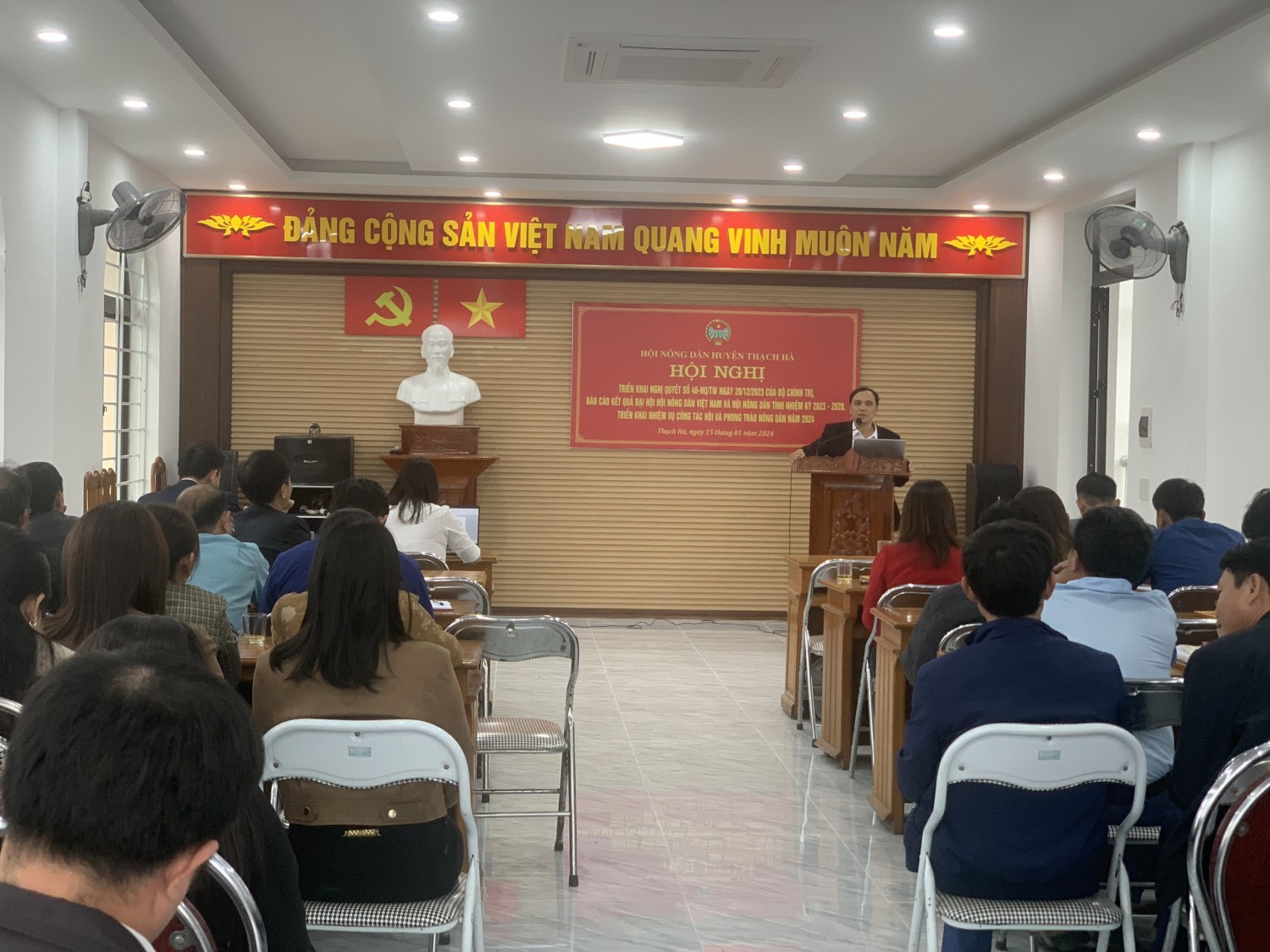 Hội Nông dân huyện Thạch Hà tổ chức hội nghị triển khai nhiệm vụ công tác Hội và phong trào nông dân năm 2024