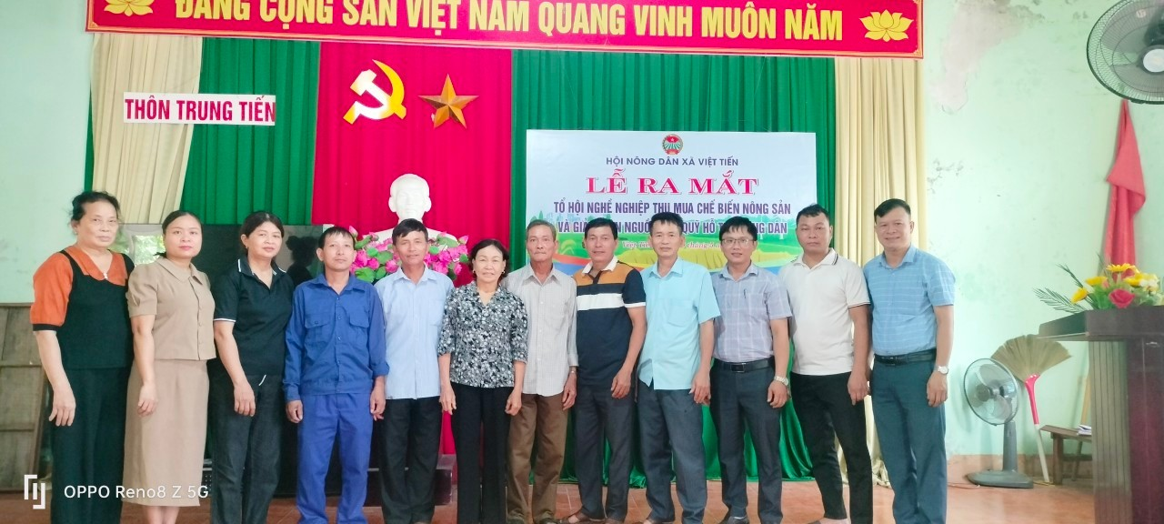 Hội Nông dân xã Việt Tiến ra mắt Tổ hội nghề nghiệp