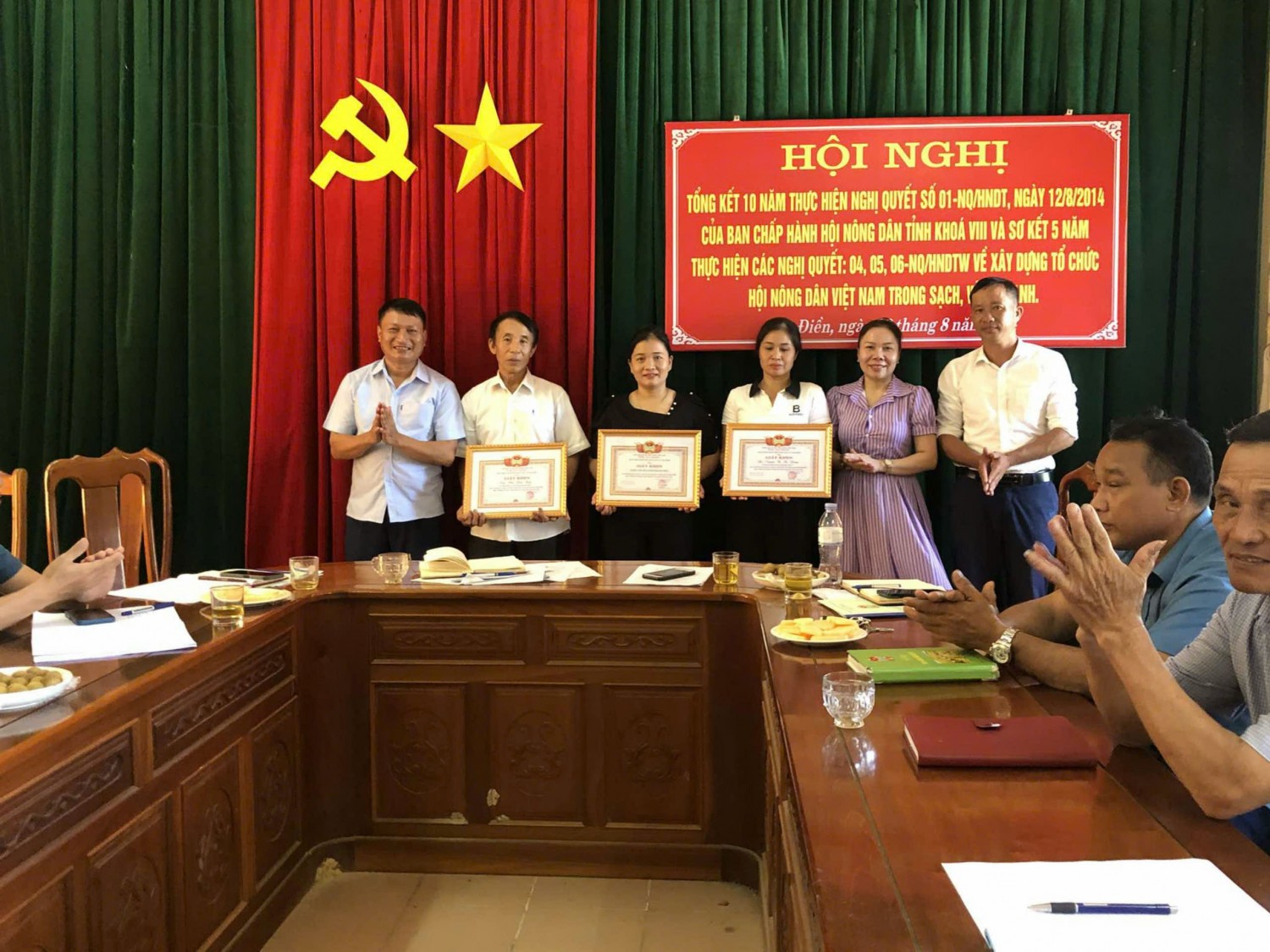 Hội Nông dân Thọ Điền tổ chức Hội nghị tổng kết 10 năm thực hiện Nghị quyết số 01 và sơ kết 05 năm thực hiện Nghị quyết 04, 05, 06 BCH TW Hội khoá VII