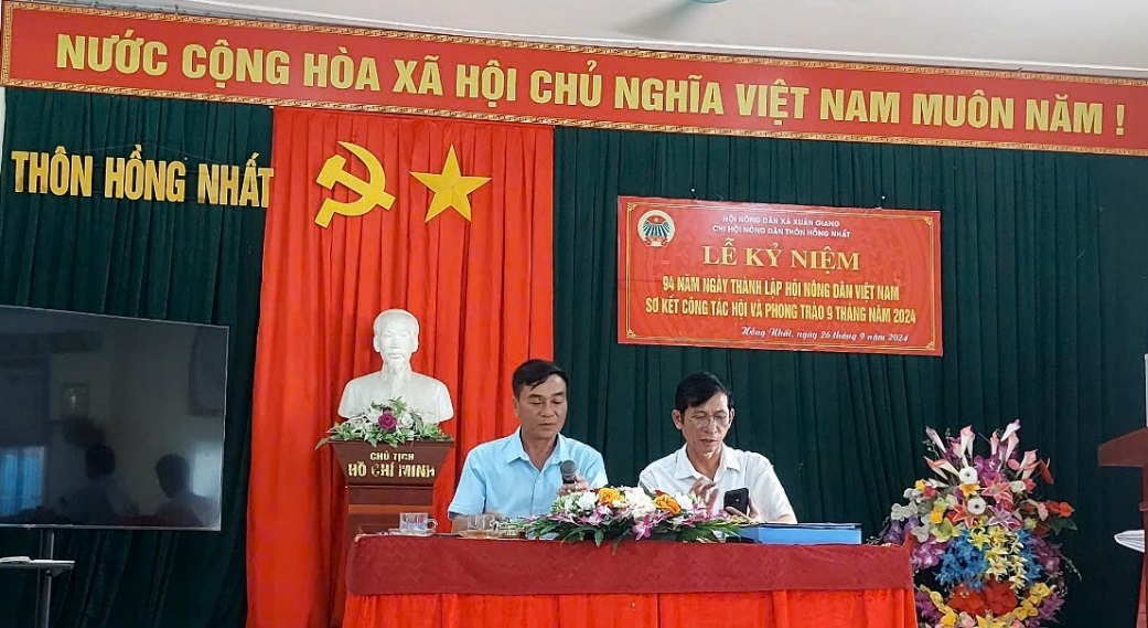 Hội Nông dân xã Xuân Giang kỷ niệm 94 năm thành lập Hội Nông dân Việt Nam