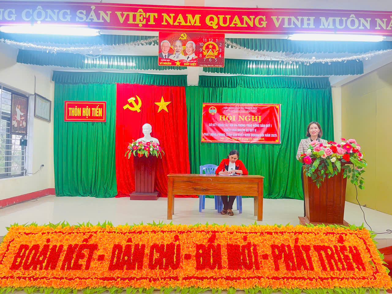 Chi hội Nông dân thôn Hội Tiến, xã Thạch Hội thành phố Hà Tĩnh tổ chức Hội nghị sơ kết công tác Hội quý I, triển khai nhiệm vụ quý II và phát động phong trào sản xuất kinh doanh giỏi năm 2025