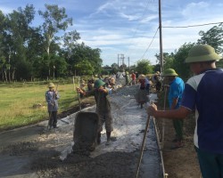 Hội Nông dân xã Quang Vĩnh đẩy nhanh tiến độ giải tỏa hành lang xây dựng đường giao thông thôn xóm