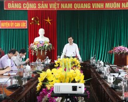 Bồi thường, GPMB tuyến đường cao tốc Bắc - Nam là nhiệm vụ chính trị đặc biệt quan trọng của Can Lộc