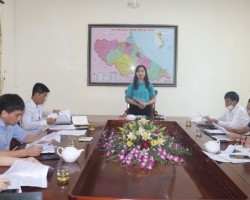 Đồng chí Nguyễn Thị Mai Thủy, Tỉnh ủy viên, Chủ tịch Hội Nông dân tỉnh, Trưởng đoàn Giám sát phát biểu kết luận tại buổi thảo luận kết quả đợt giám sát