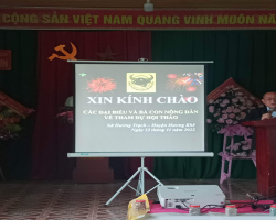Hội Nông dân xã Hương Trạch phối hợp tổ chức tập huấn kỹ thuật sử dụng phân bón
