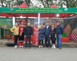 Hội Nông dân tỉnh Hà Tĩnh phối hợp Hội Nông dân tỉnh Hà Giang tham gia gian hàng tại Lễ hội Cam vả sản phẩm nông nghiệp tiêu biểu Hà Tĩnh năm 2023