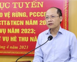 Đồng chí Nguyễn Hồng Lĩnh, Phó Chủ tịch Thường trực UBND tỉnh chỉ đạo triển khai Đề án sản xuất vụ hè thu năm 2023