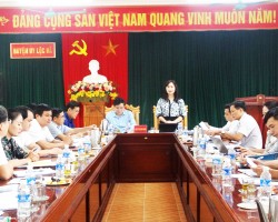 Đồng chí Nguyễn Thị Mai Thủy - Tỉnh ủy viên, Chủ tịch Hội Nông dân tỉnh phát biểu