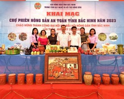 Hơn 30 sản phẩm nông nghiệp Hà Tĩnh đang được trưng bày, giới thiệu tại Chợ phiên nông sản an toàn tinh Bắc Ninh năm 2023