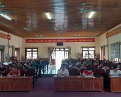 Hội nghị đối thoại giữa người đứng đầu cấp ủy, chính quyền với hội viên nông dân xã Liên Minh năm 2024