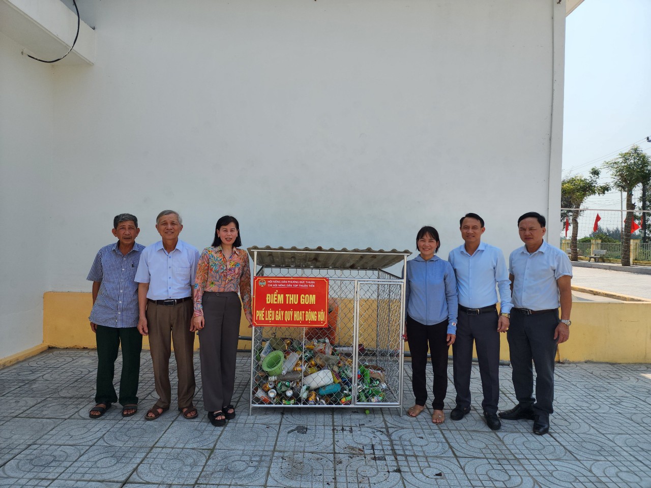 HND phường Đức Thuận ra mắt mô hình Thu gom phế liệu gây quỹ hoạt động hội tại chi Hội Thuận Tiến