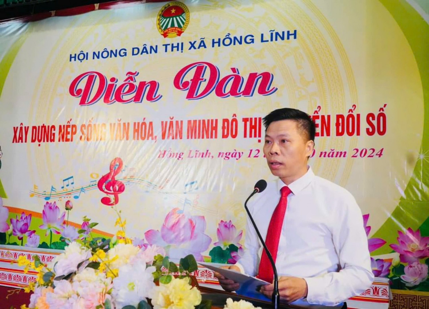 Hội Nông dân thị xã Hồng Lĩnh tổ chức Diễn đàn “Xây dựng nếp sống văn hoá, văn minh đô thị - chuyển đổi số”