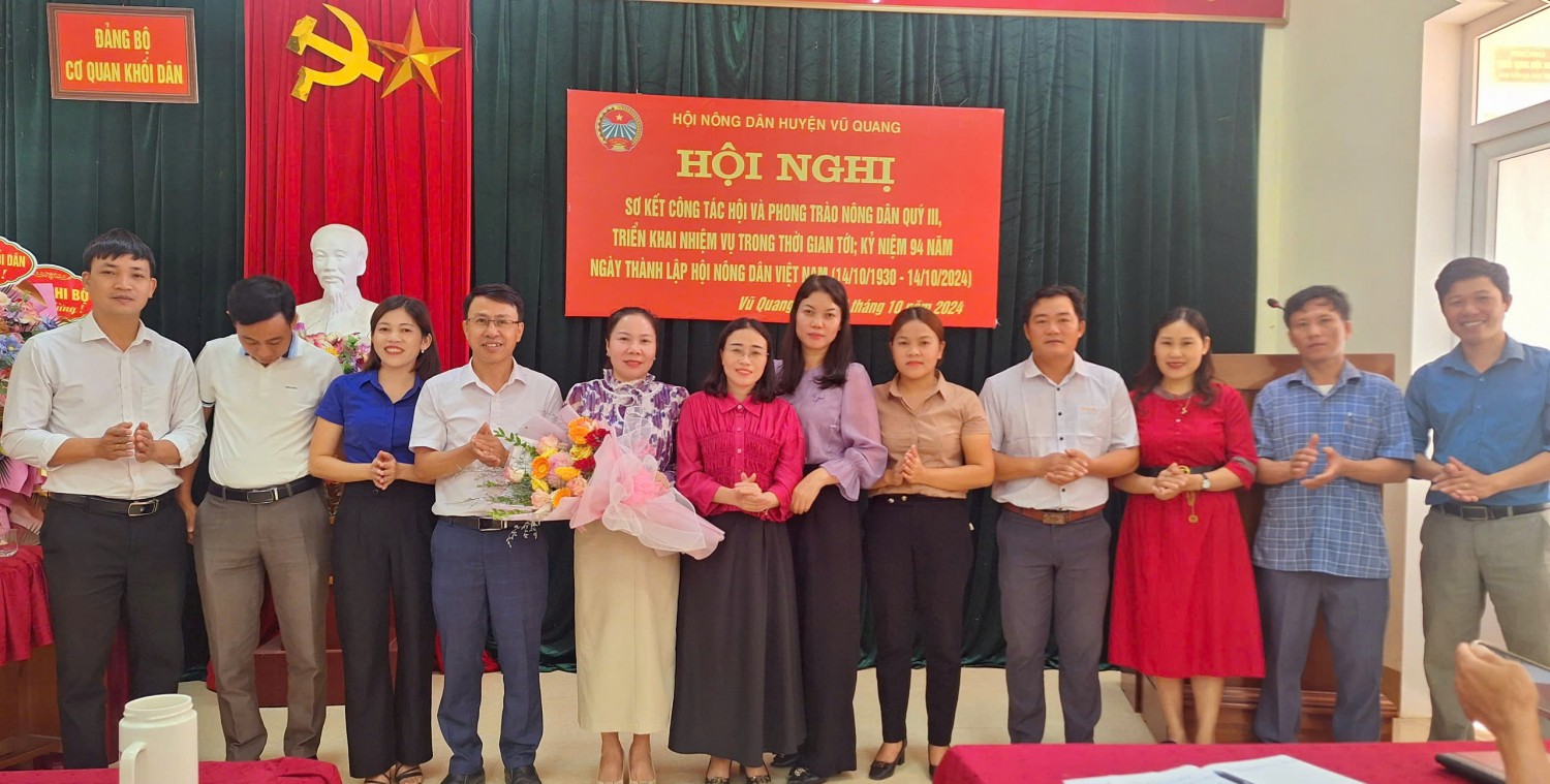 Hội Nông dân huyện Vũ Quang sơ kết công tác Hội  và phong trào nông dân quý III