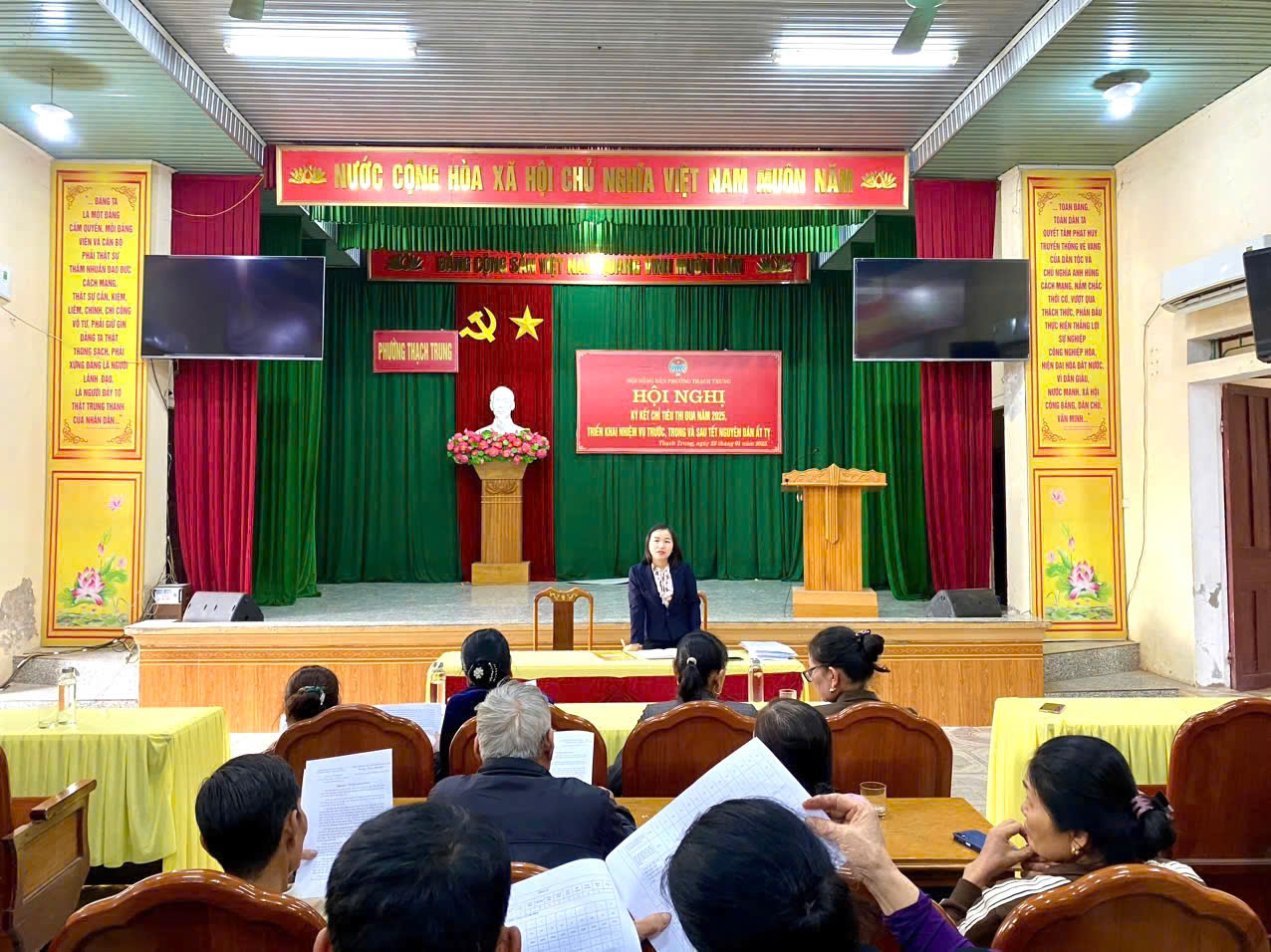 Hội Nông dân phường Thạch Trung ký kết giao ước thi đua năm 2025