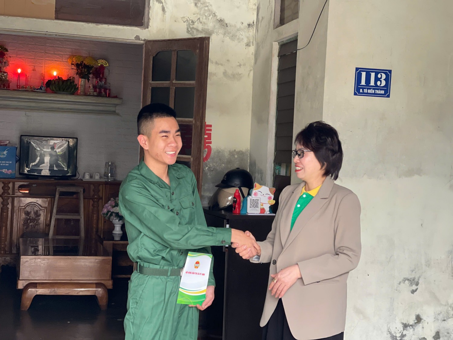 Hội Nông dân thị xã Kỳ Anh đồng hành cùng thanh niên lên đường nhập ngũ