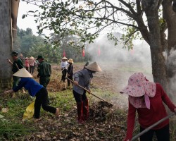 Hội Nông dân xã Cẩm Thạch tham gia xây dựng nông thôn mới